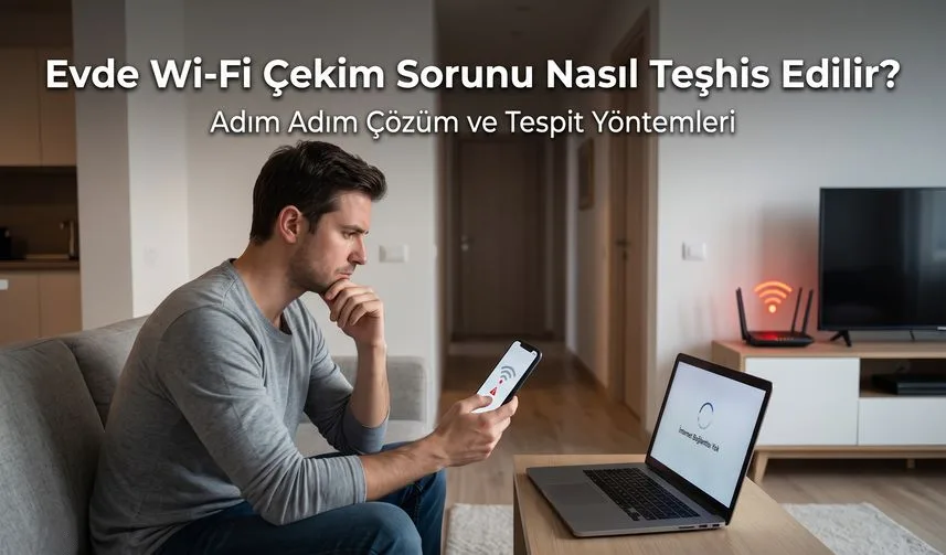 Haberin kapak görseli: Evde Wi-Fi Çekim Sorunu Nasıl Teşhis Edilir?