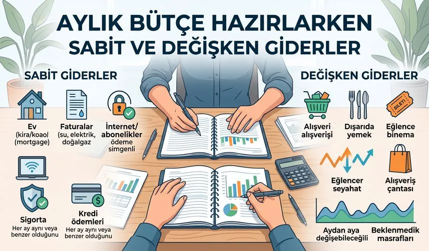 Haberin kapak görseli: Aylık Bütçe Hazırlarken Sabit ve Değişken Giderler