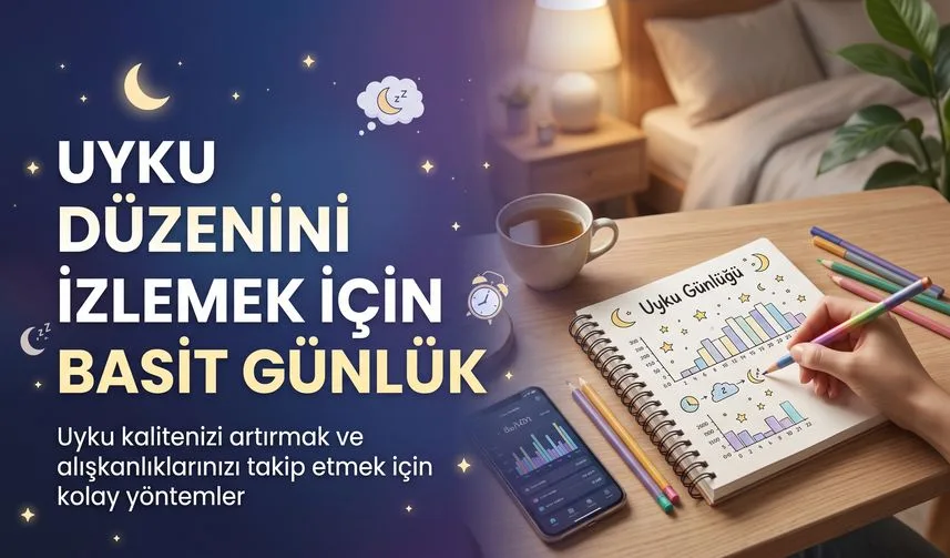 Haberin kapak görseli: Uyku Düzenini İzlemek İçin Basit Günlük