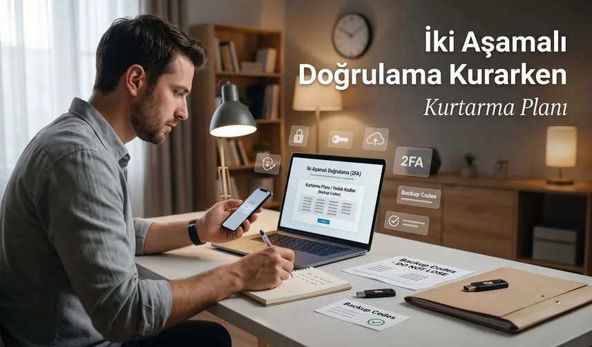 Haberin kapak görseli: İki Aşamalı Doğrulama Kurarken Kurtarma Planı