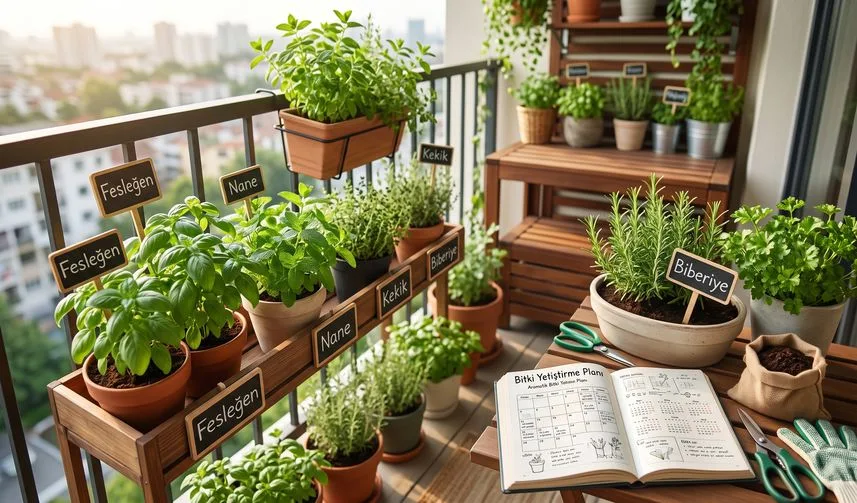 Haberin kapak görseli: Balkonda Aromatik Bitki Yetiştirme Planı