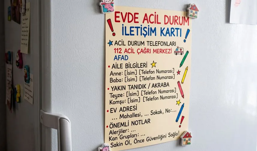 Haberin kapak görseli: Evde Acil Durum İletişim Kartı Hazırlamak